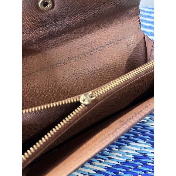 Louis Vuitton Pochette Porte Monnaie Credit Monogram Canvas M61725 Brown Wallet - Picture 6 of 10